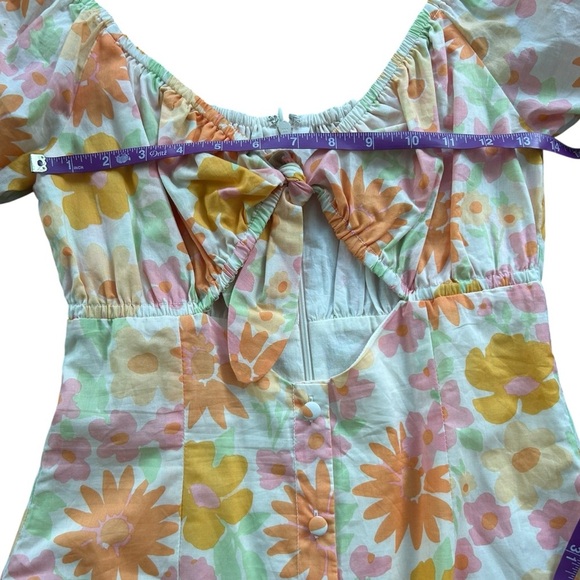 Sabo Skirt Enga Dress in Sunny Floral Size Small Pink Orange Floral - Picture 11 of 11